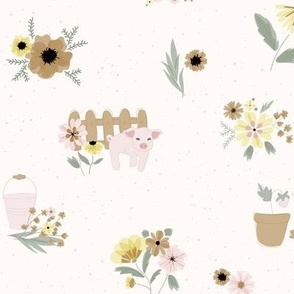 Flower Farm // Pink & Yellow // 
