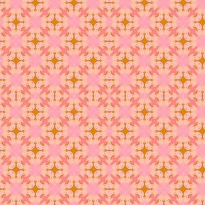 Peach and Pink Tulip Floral Mosaic