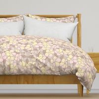 East Fork Sakura with Butter and Piglet pink- large scale - 18"x36" fabric / 24"x48" wallpaper