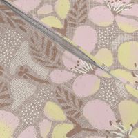 East Fork Sakura with Butter and Piglet pink- large scale - 18"x36" fabric / 24"x48" wallpaper