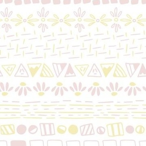 East Fork Pink and Yellow  Geometric Tribal