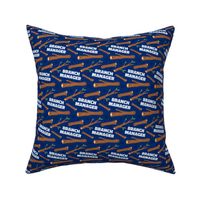 Branch Manager Cute Dog Bandana Paws Navy Blue, Funny Dog Fabric with Sticks and Twigs, Tree Branches 