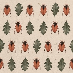 Beetles and Oak Leaves, asymmetric-4x4
