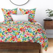 Bright Spring Florals Medium red