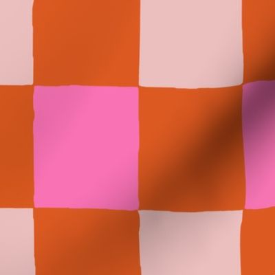 Pink and orange squares