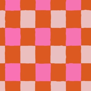 Pink and orange squares