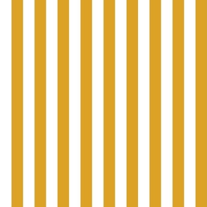 1 Inch Stripes Deep Mustard