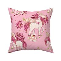 Pink Horse Floral 