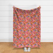Glenroy Abstract Floral - Red Small