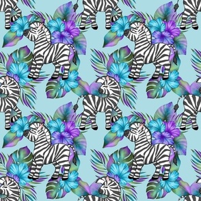 Floral Zebra