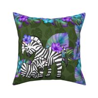 18x18 cushion cover zebra