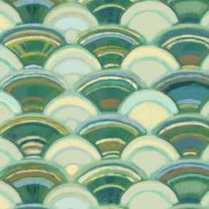 Scales in Ivory and Green (larger version)