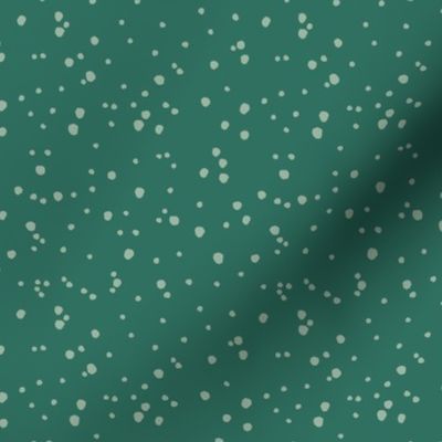 Snow dots 5" Frosty green dots on Mistletoe green base. Nutcracker's Christmas Collection