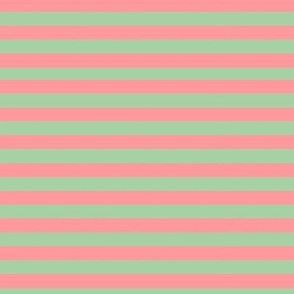 Green and red pastel holiday stripes