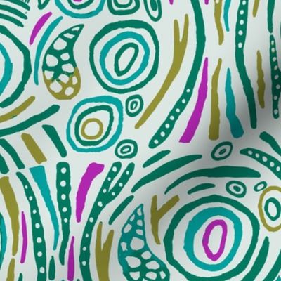 Abstract Tropical Fish Patterns