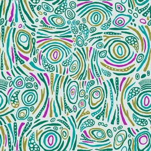 Abstract Tropical Fish Patterns