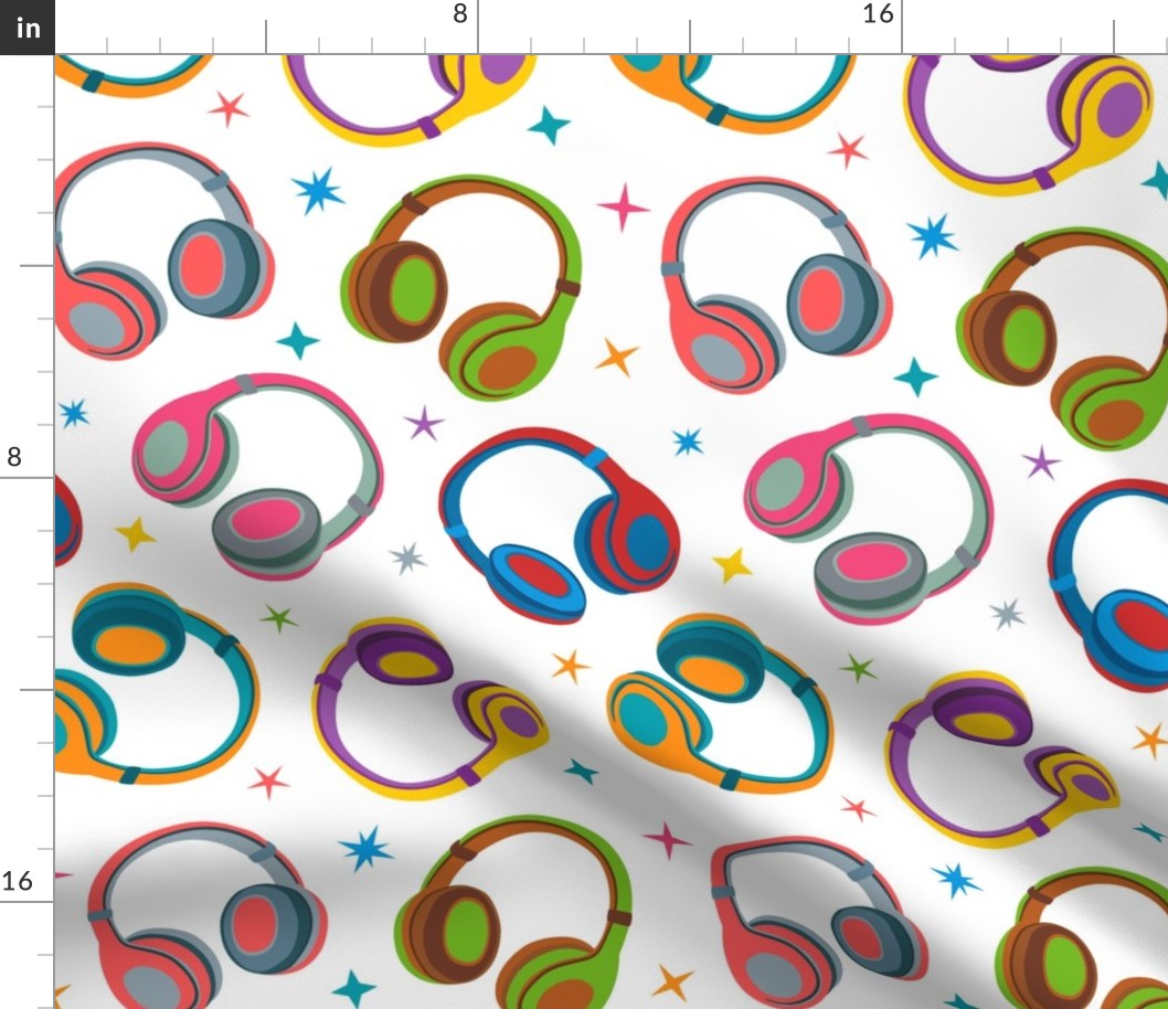 headphones pattern