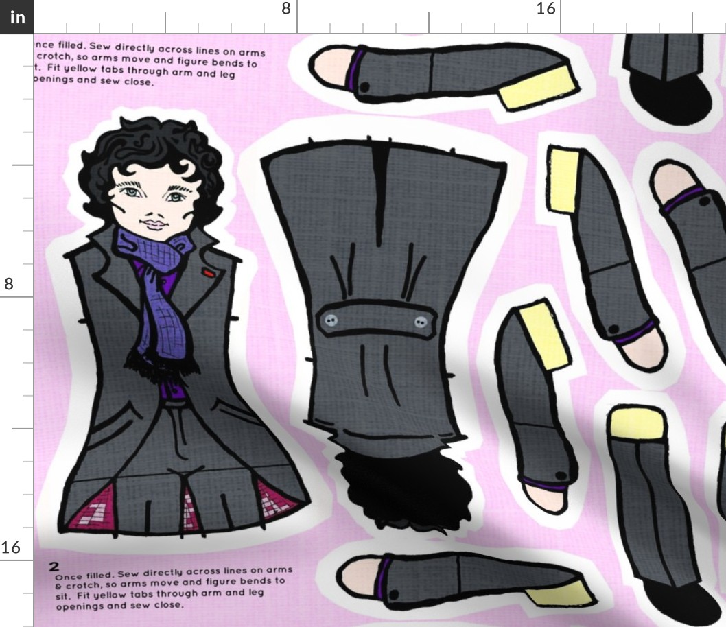 LARGE Sherlock Doll for Heavy Twill