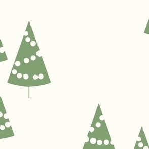 Jumbo - Cute Christmas tree scattered in snow mountain pattern