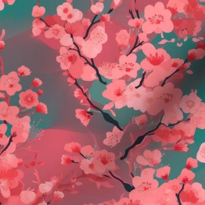 cherry blossom bright pink