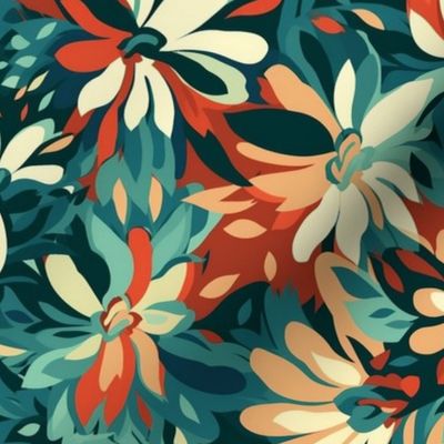 floral mid century