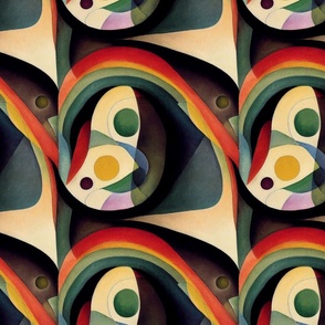 kandinsky inspired abstract arches