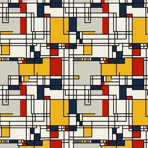 mondrian inspired pattern