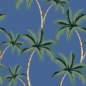 Palm tree blue