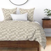 eroded checkerboard check grayish brown | large