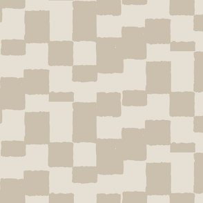 eroded checkerboard check grayish brown | large