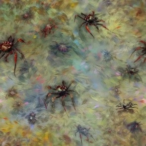 Spiders on Moss