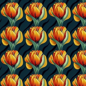 tulips orange