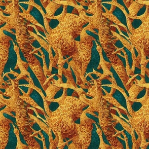van gogh giraffe abstract
