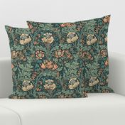 william morris pale yellow floral