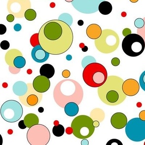 Multi Colored Bubbles and Dots  