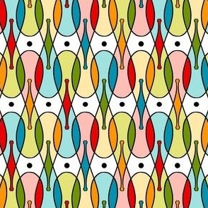 Bright Multi-Color Mid-Century Modern with Dots