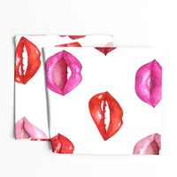 Kiss Kiss Red and Pink Lips