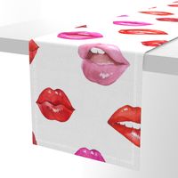 Kiss Kiss Red and Pink Lips