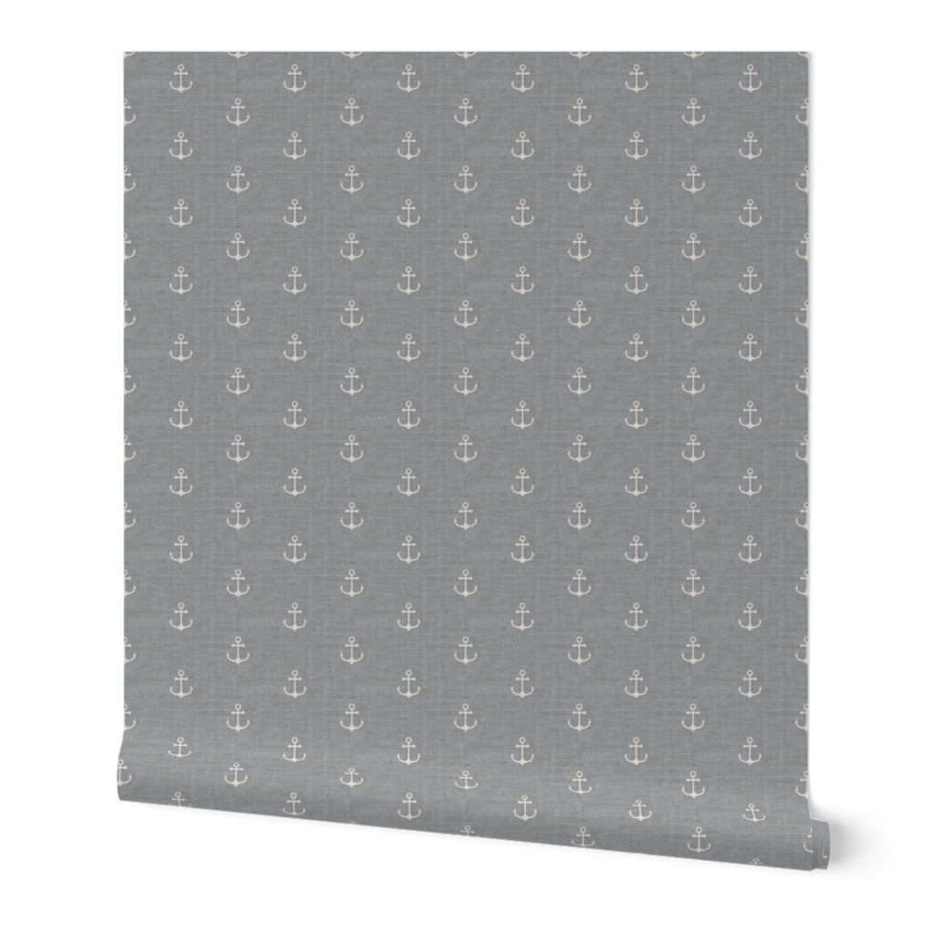 Anchor - Ivory -  Light Grey Texture