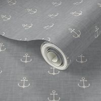 Anchor - Ivory -  Light Grey Texture