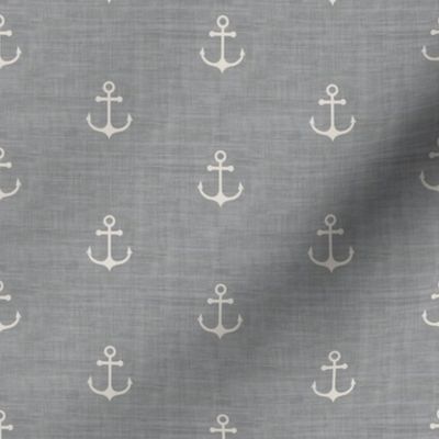 Anchor - Ivory -  Light Grey Texture