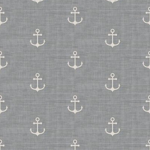 Anchor - Ivory -  Light Grey Texture