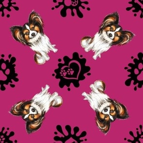 Puppy Love 11 Papillon Raspberry