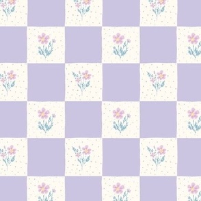 Chicory Checker lavender small
