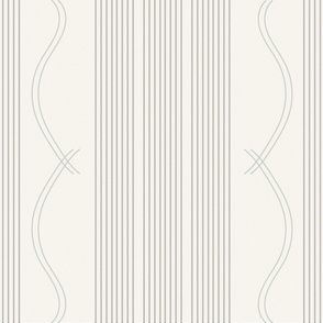 French Stripe Antique Traditional  Stripes Gray Teal Cream Stripe Cottagecore Home Decor Bedding Wallpaper Large Size Duvet 