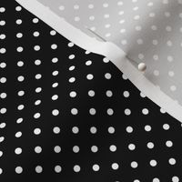 01 Black- Black and White Polka Dots- 1/8 inch- Petal Solids Coordinate- Solid Color- Halloween- Witch- Spooky