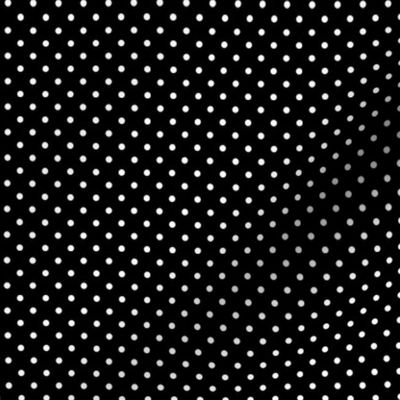 01 Black- Black and White Polka Dots- 1/8 inch- Petal Solids Coordinate- Solid Color- Halloween- Witch- Spooky