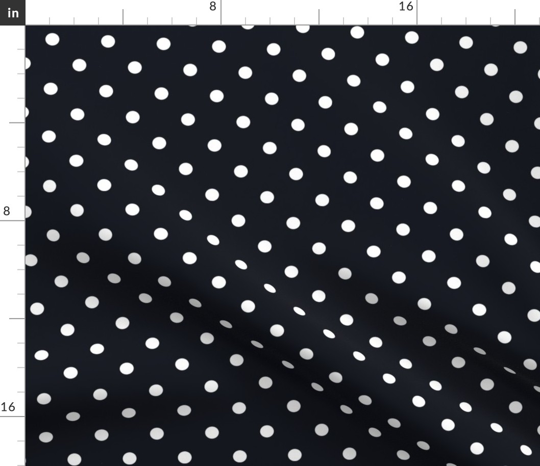 02 Graphite- Polka Dots- 1/2 inch- Petal Solids Coordinate- Solid Color- Faux Texture Wallpaper- Halloween- Dark Gray- Grey