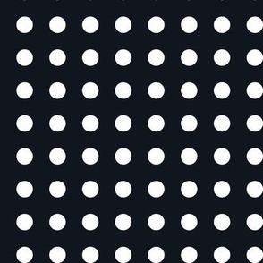 02 Graphite- Polka Dots on Grid- 1/2 inch- Petal Solids Coordinate- Solid Color- Faux Texture Wallpaper- Halloween- Dark Gray- Grey