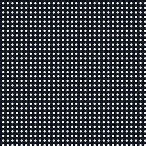 02 Graphite- Polka Dots on Grid- 1/8 inch- Petal Solids Coordinate- Solid Color- Faux Texture Wallpaper- Halloween- Dark Gray- Grey